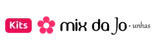 Esta imagem representa o logotipo em mobile do Mixdajounhas, site especializado em produtos para unhas com as maiores marcas nacionais e marca própria de produtos para unhas decoradas.